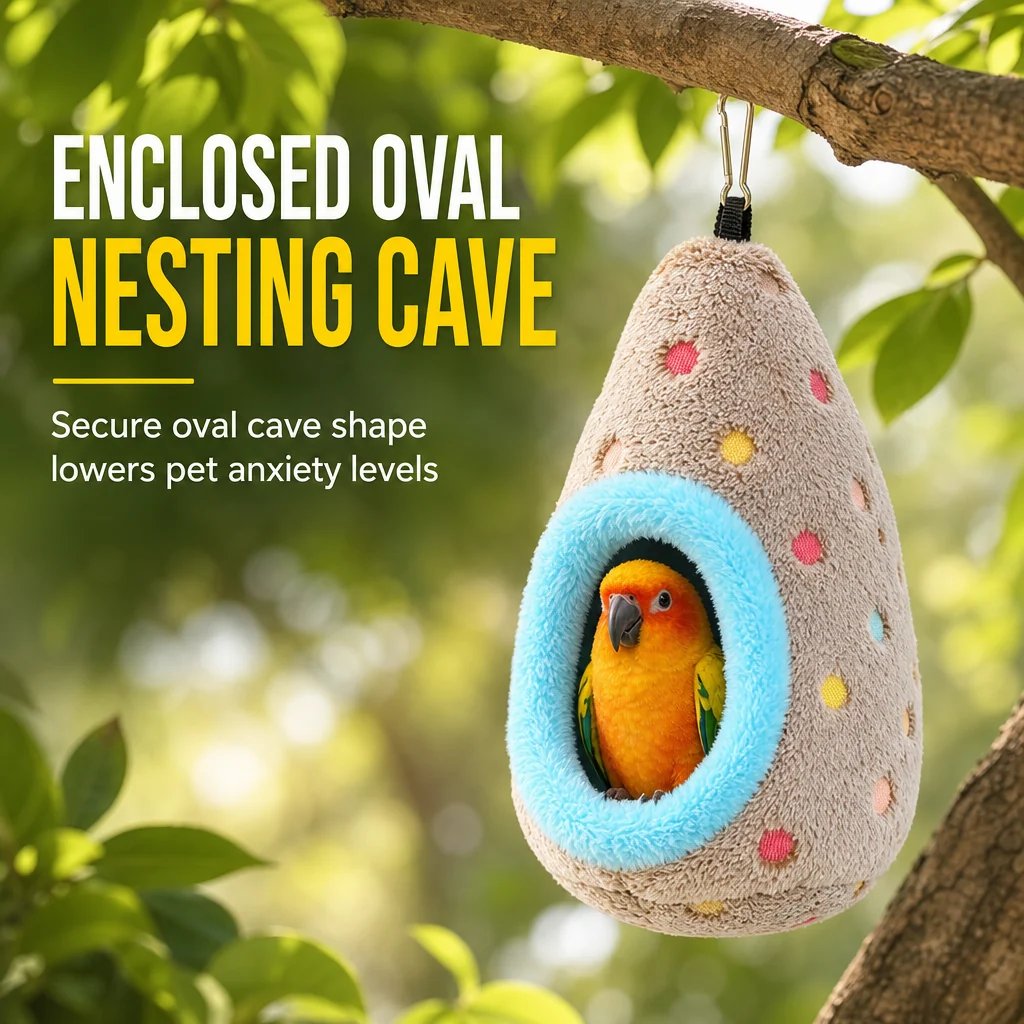 Hanging Bird Nest Hammock – Warm cotton & egg‑shaped comfort