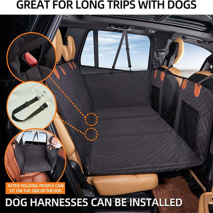 Hard‑Bottom Hammock‑Style Pet Car Seat Cover