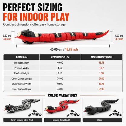 Smart‑Sensing Electric Simulation Snake Interactive Prank Toy